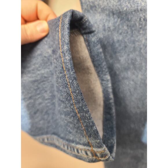 Levi's 505 Straight Leg Jeans Medium Blue Wash Vintage 34x26 - Picture 5 of 9